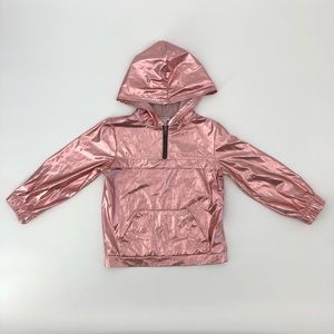 More than Magic XS PINK METALLIC HOODED JACKET